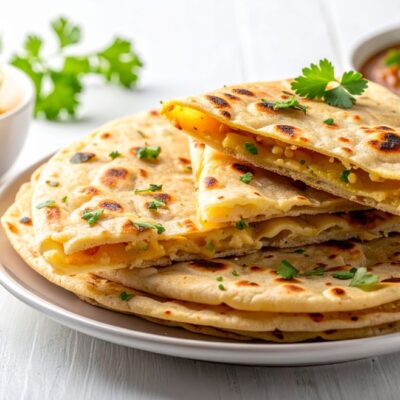 Aloo Paratha Plate